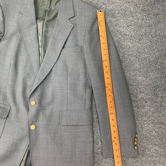 Vintage Arnold Palmer Blazer Mens 42 Long Worsted Wool Blend 2 Button Executive - Picture 8 of 16